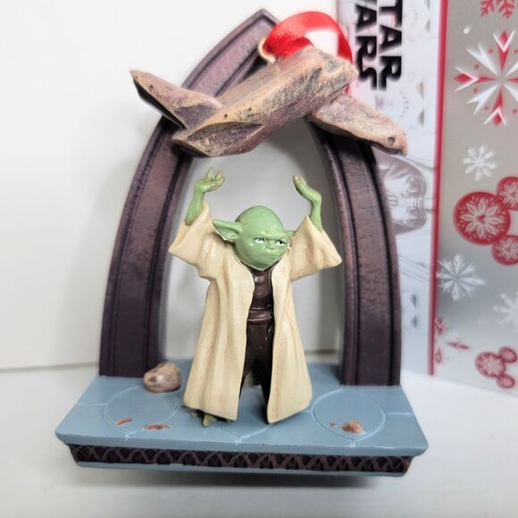 Yoda Attack Of The Clones Force Jedi Disney Sketchbook Christmas Tree Ornament - Picture 2 of 8